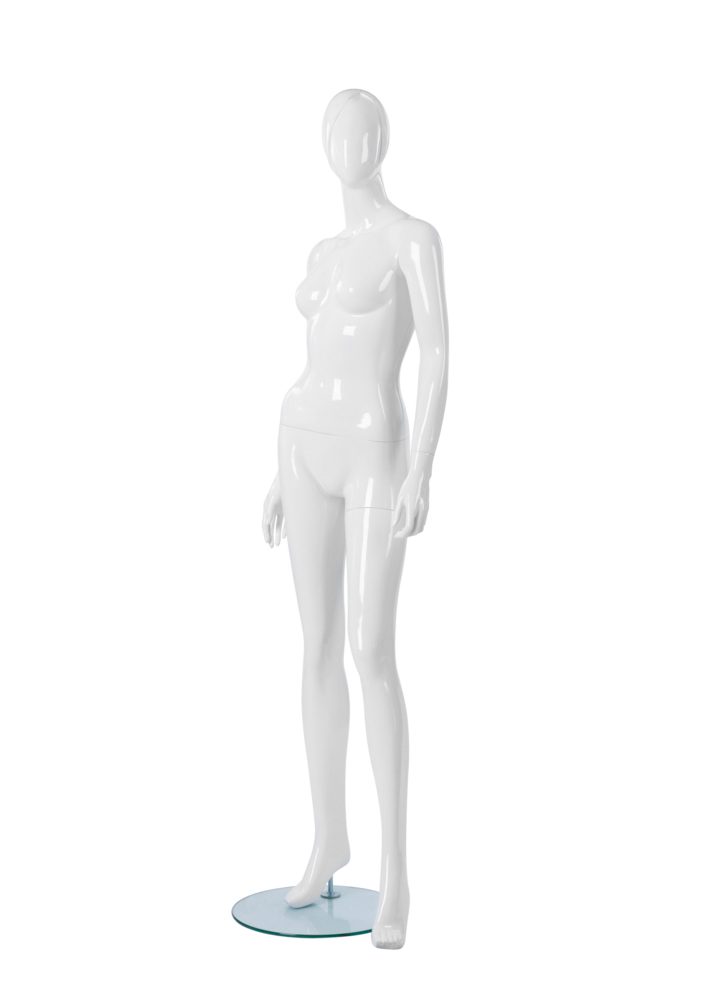 Hand on Hip White Abstract Male Mannequin