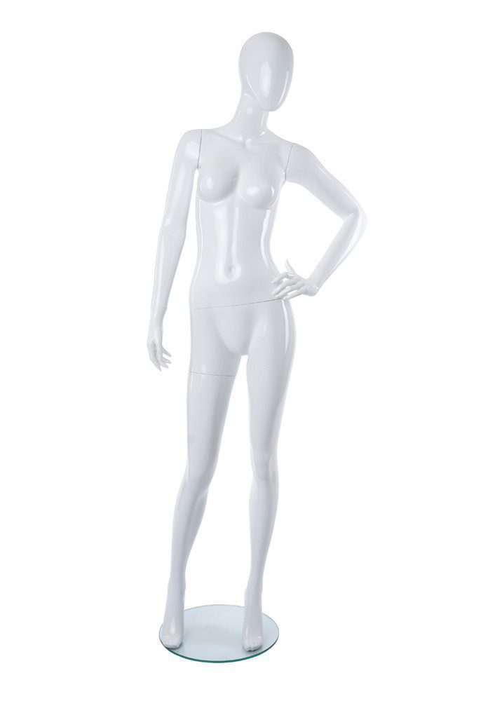 Hand on Hip White Female Mannequin